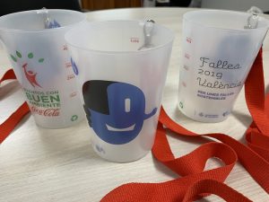 València repartirá 90.000 vasos reutilizables en las Fallas 2020